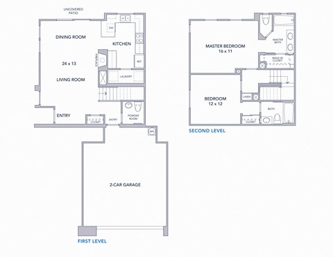 CasaLago Eastlake Apartments 2D Floor Plans T2